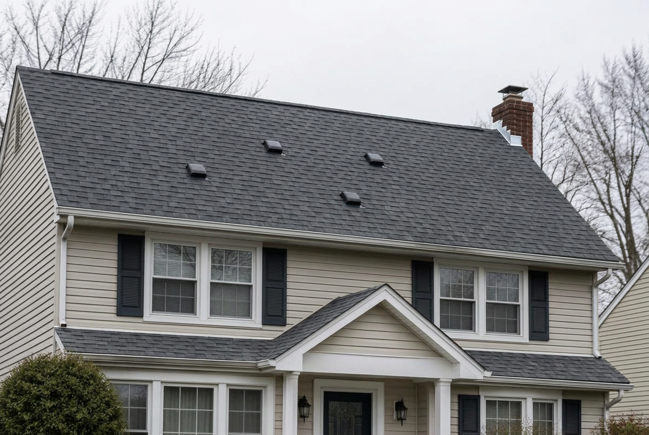 Roof after professional replacement